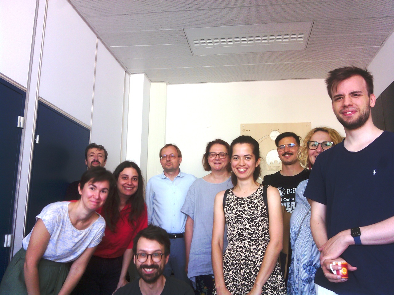 The project team at a visit of the V4R & HCI research groups at TU Wien